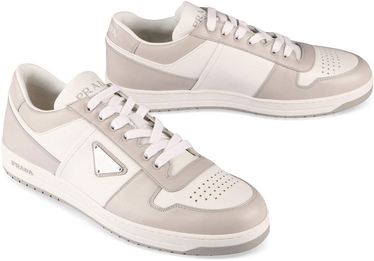 PRADA Downtown Leather Low-Top Sneakers for Men