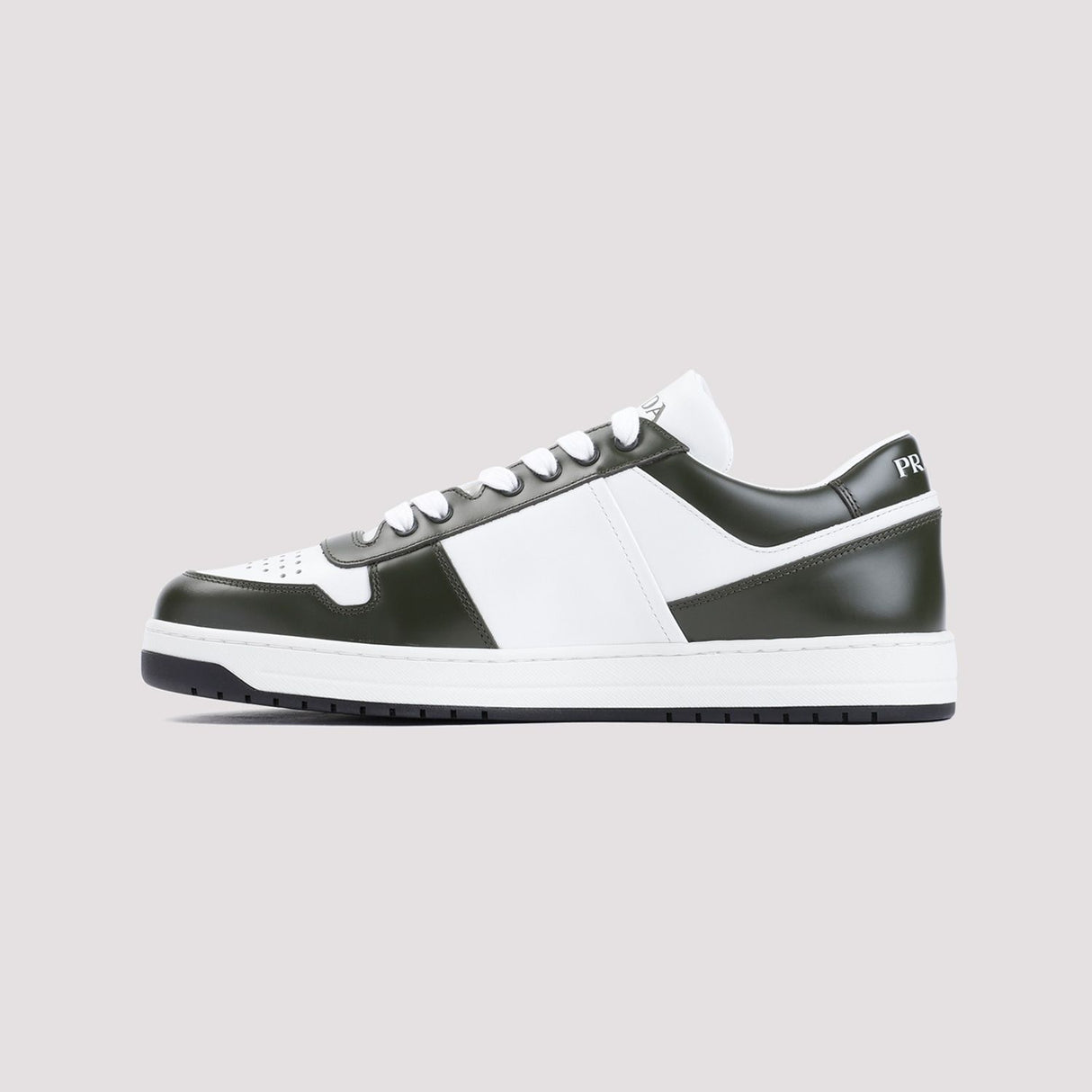 PRADA Downtown Luxe Leather Sneakers