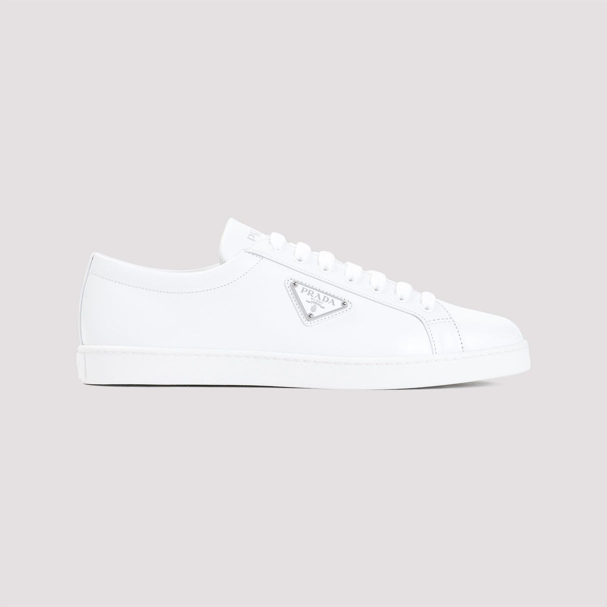 PRADA Iane Elite White Leather Sneakers