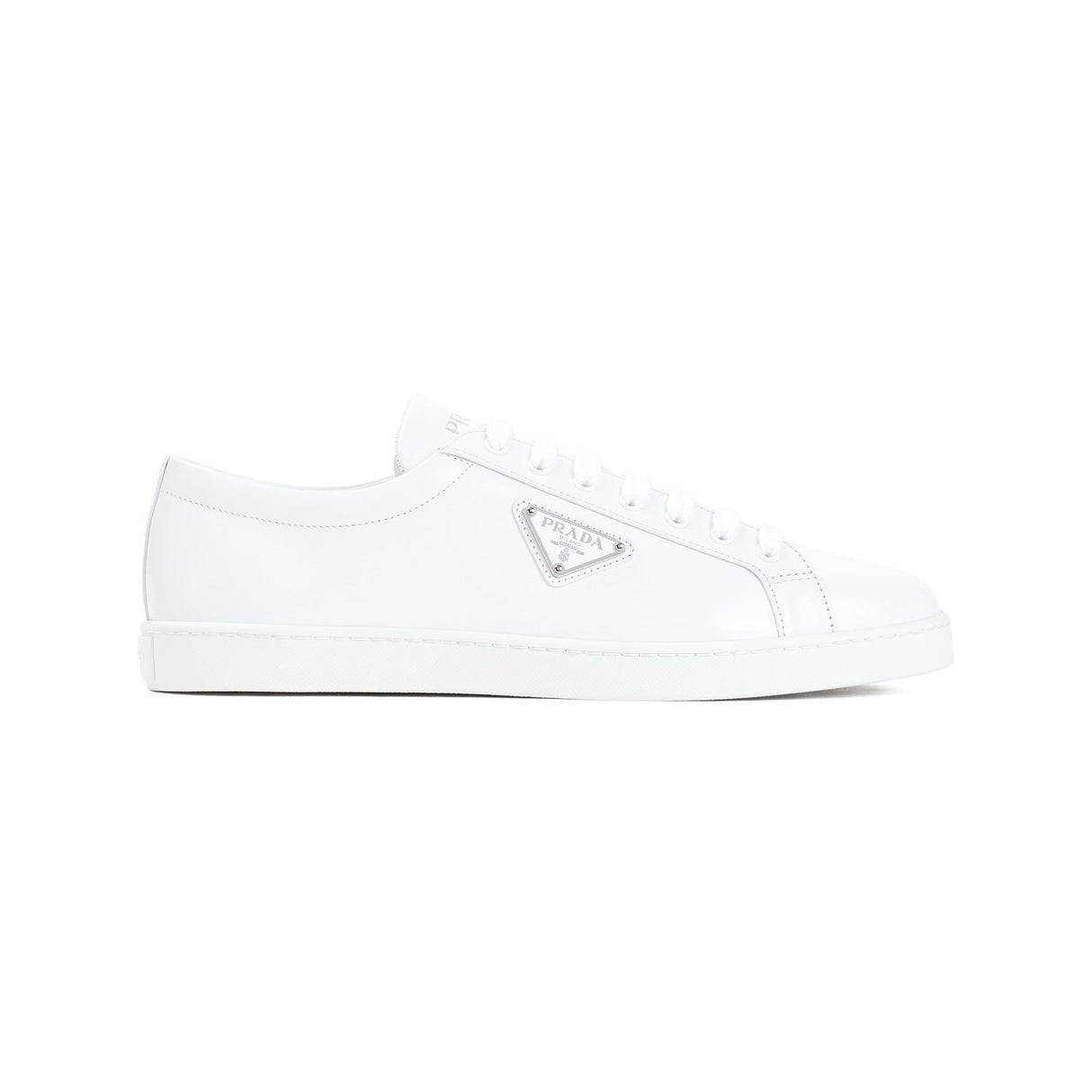 PRADA Iane Elite White Leather Sneakers