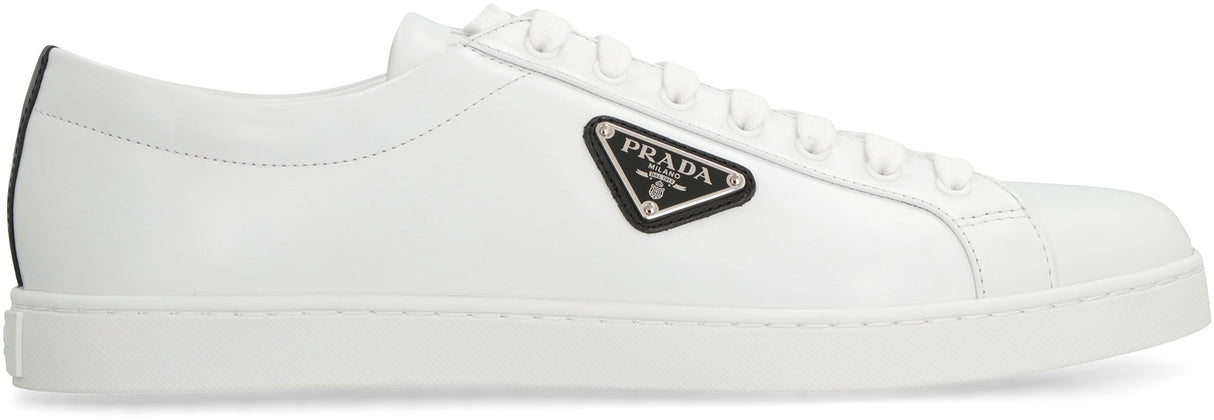 PRADA Iane Elite White Leather Sneakers