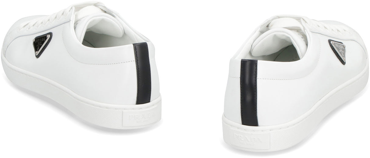 PRADA Iane Elite White Leather Sneakers