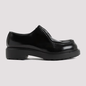 PRADA Handsome Black Lace Up Shoes for Men | FW24 Collection