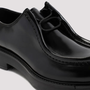 PRADA Handsome Black Lace Up Shoes for Men | FW24 Collection