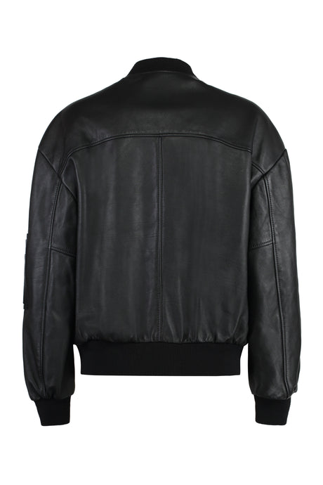 CELINE Leather Jacket with Zipped Pocket - Women’s FW24