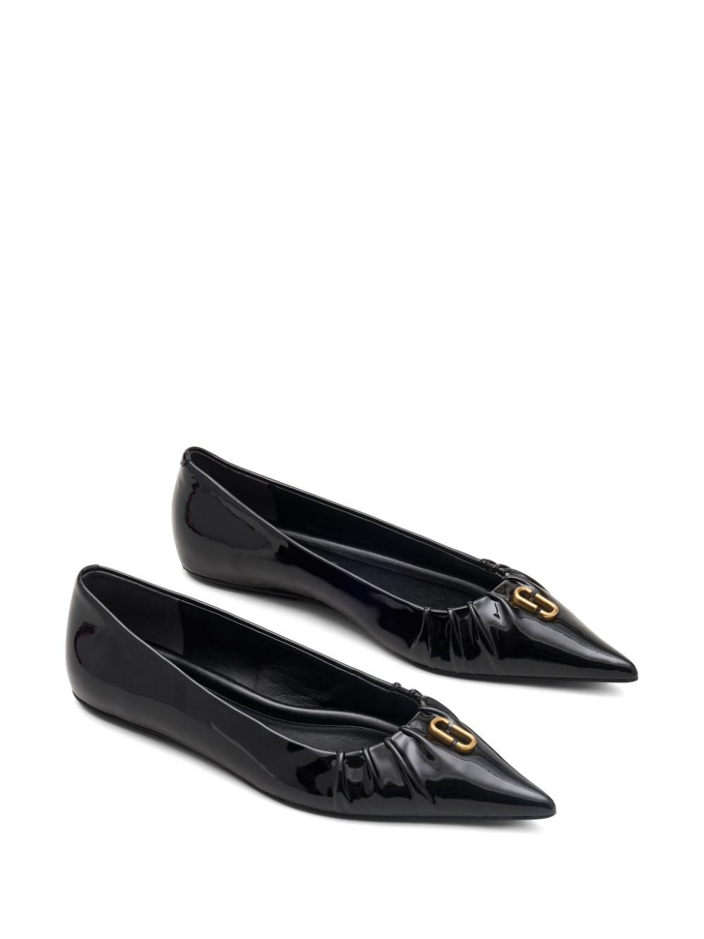 MARC JACOBS The Ali Ballerina - Elegant Black Leather Women's Shoes