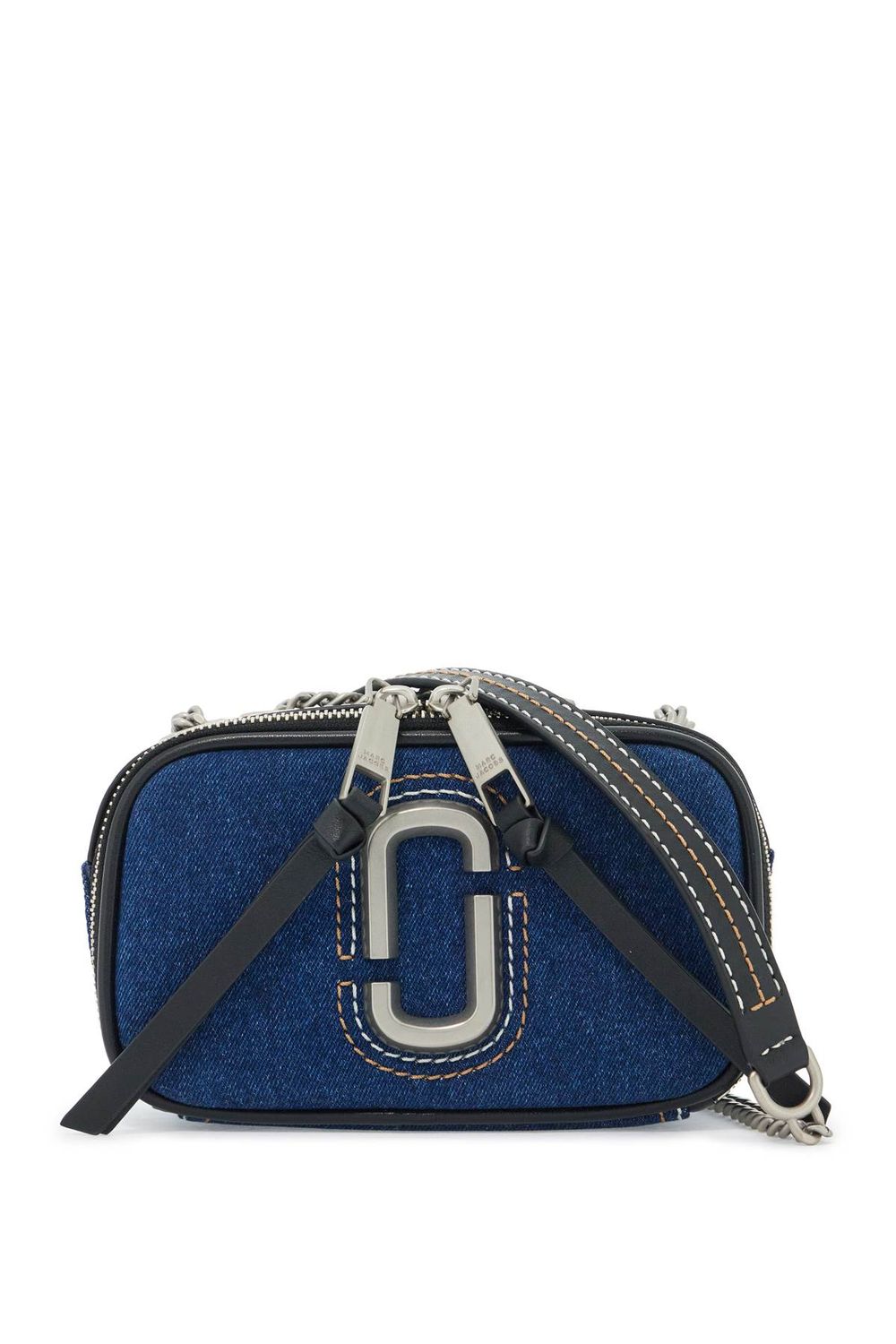 MARC JACOBS Denim Snapshot Mini Handbag