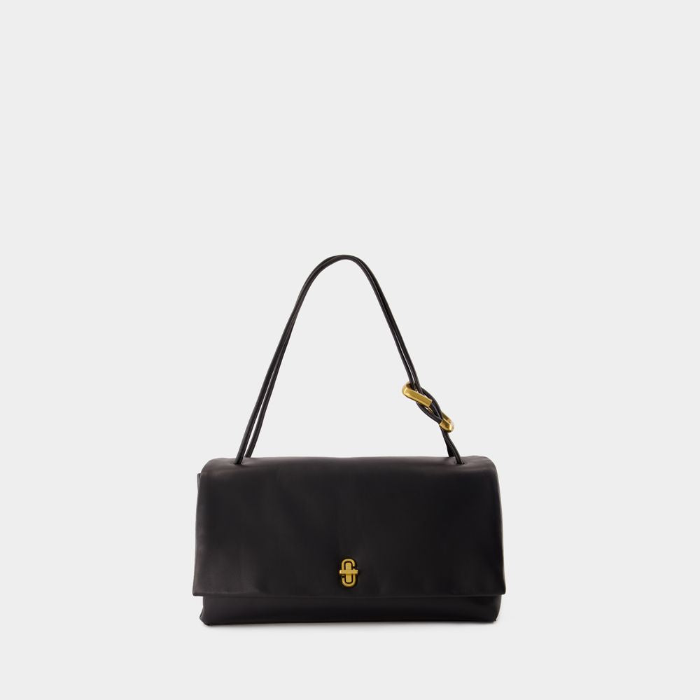 MARC JACOBS The Big Link Shoulder Handbag - Luxe Black Leather