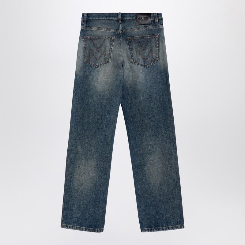 MARC JACOBS Washed Denim Logo Jeans for Women - FW24