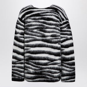 MARC JACOBS Zebra-Patterned Wool Blend Jumper