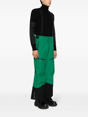 MONCLER Green Ski Trousers for Men - FW23 Collection