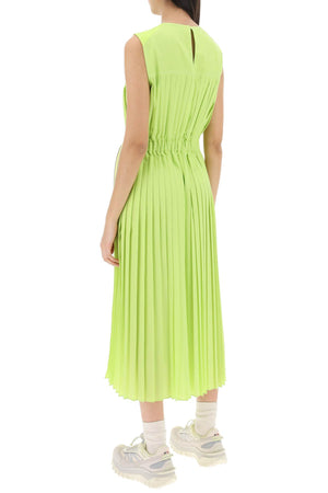 綠色褶皺長裙女裝-SS24系列