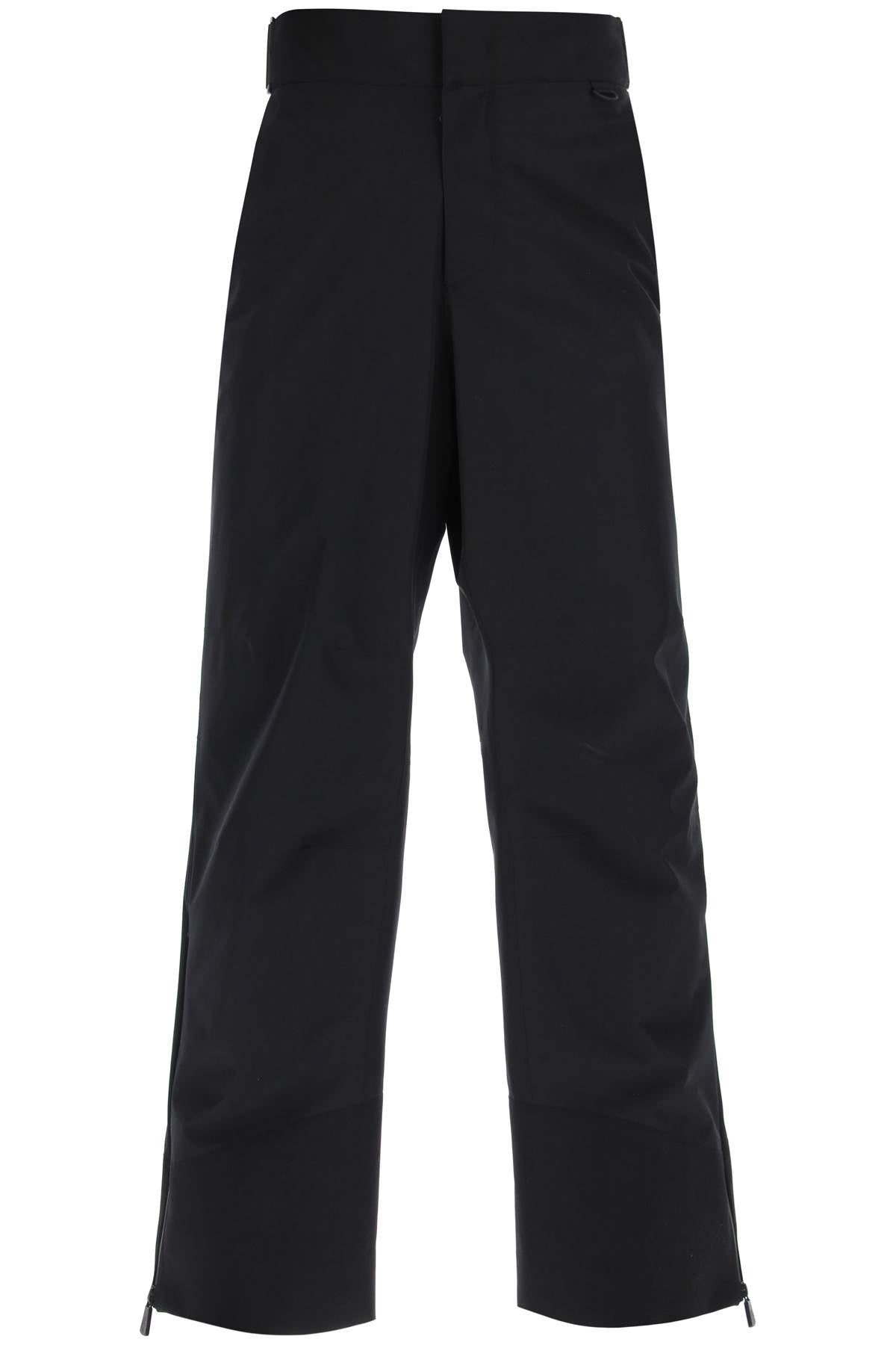 Men's Black Technical Nylon Ski Pants for FW23