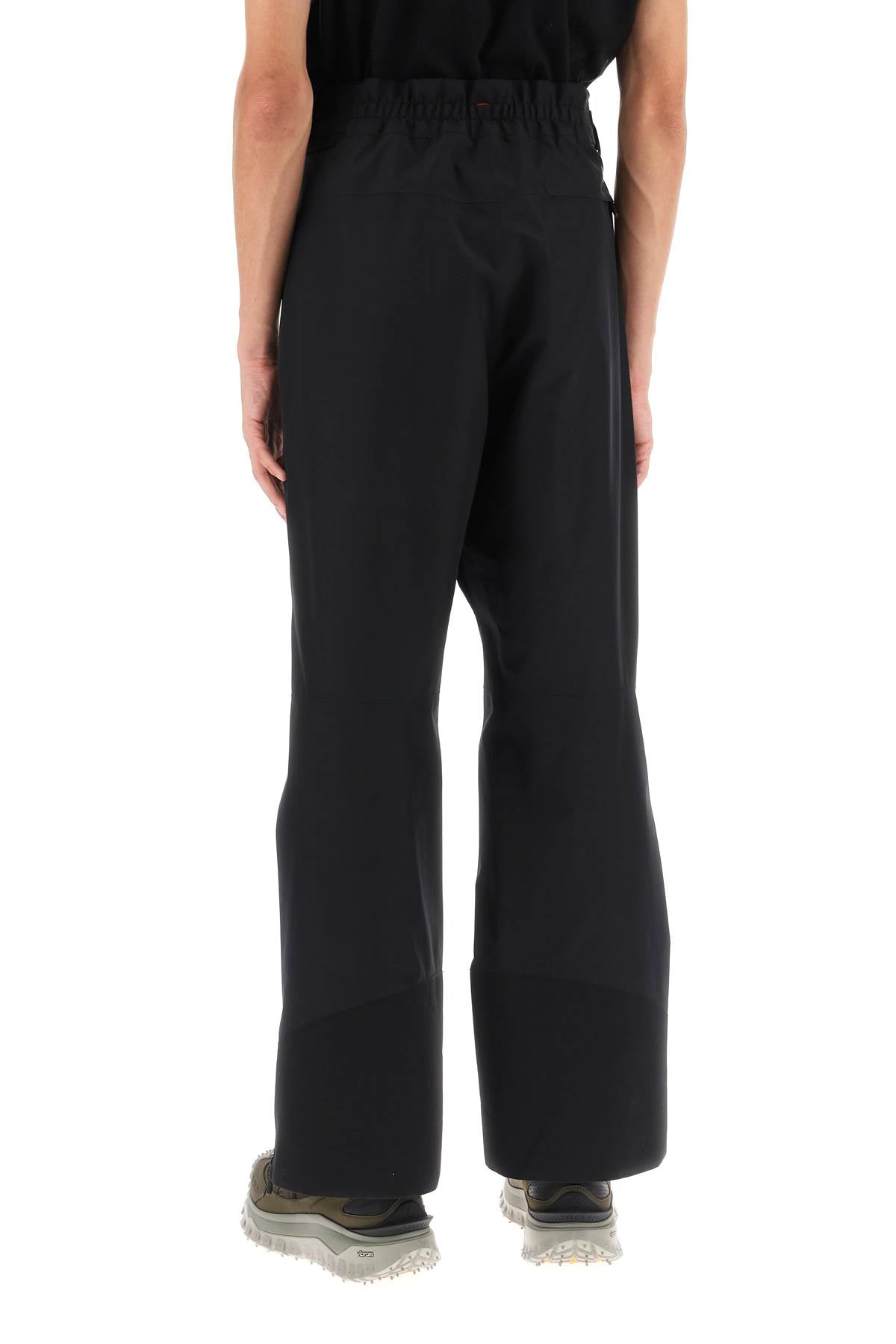 Men's Black Technical Nylon Ski Pants for FW23