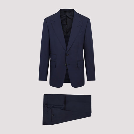 TOM FORD Men's Blue Wool Suit - SS24 Collection