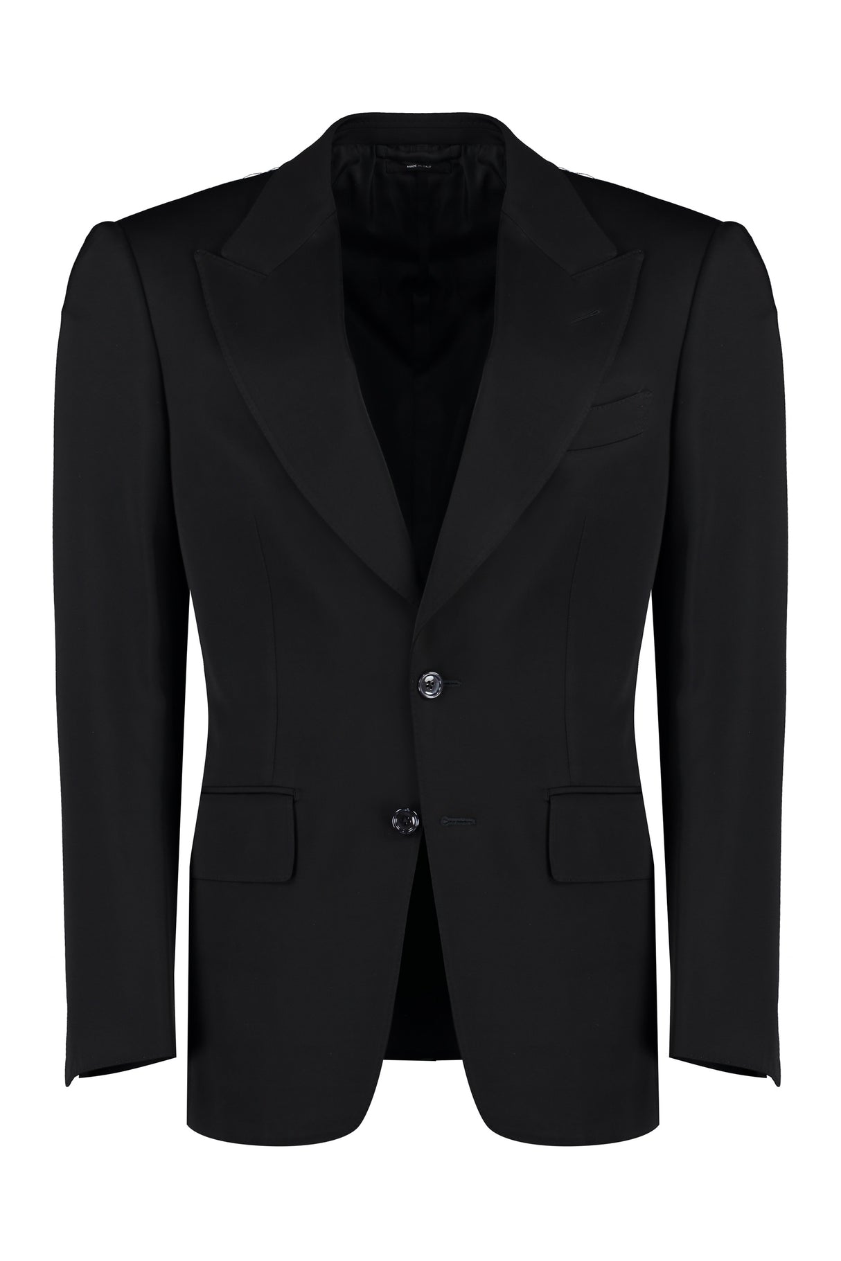 TOM FORD Men's Black Viscose Two-Piece Suit for FW23