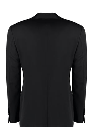 TOM FORD Men's Black Viscose Two-Piece Suit for FW23