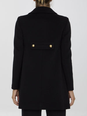 CELINE Oversized Cashmere Jacket with Signature Buttons