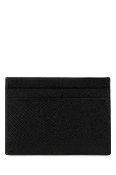 PRADA Luxury Mini Calf Leather Wallet W:4.1in H:3in D:0.2in