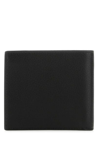 PRADA Luxurious and Sophisticated Bi-Fold Wallet with Signature Logo Plaque