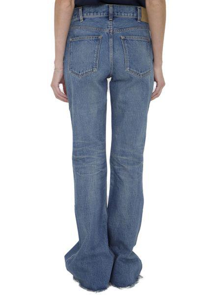 CELINE Low-Waist Flare Leg Jeans in Navy