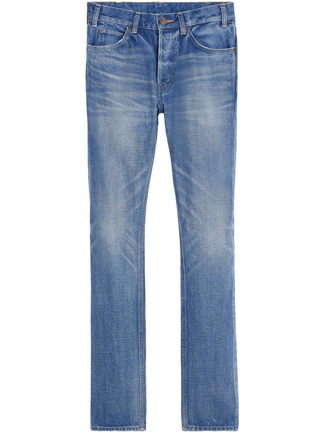 Men's Low Rise Skinny Jeans in Blue