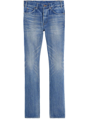 Men's Low Rise Skinny Jeans in Blue