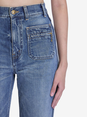 Jeans Ống Loè Phụ Nữ Trung Bình