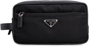 Men's Black Recycled Nylon Beauty Case