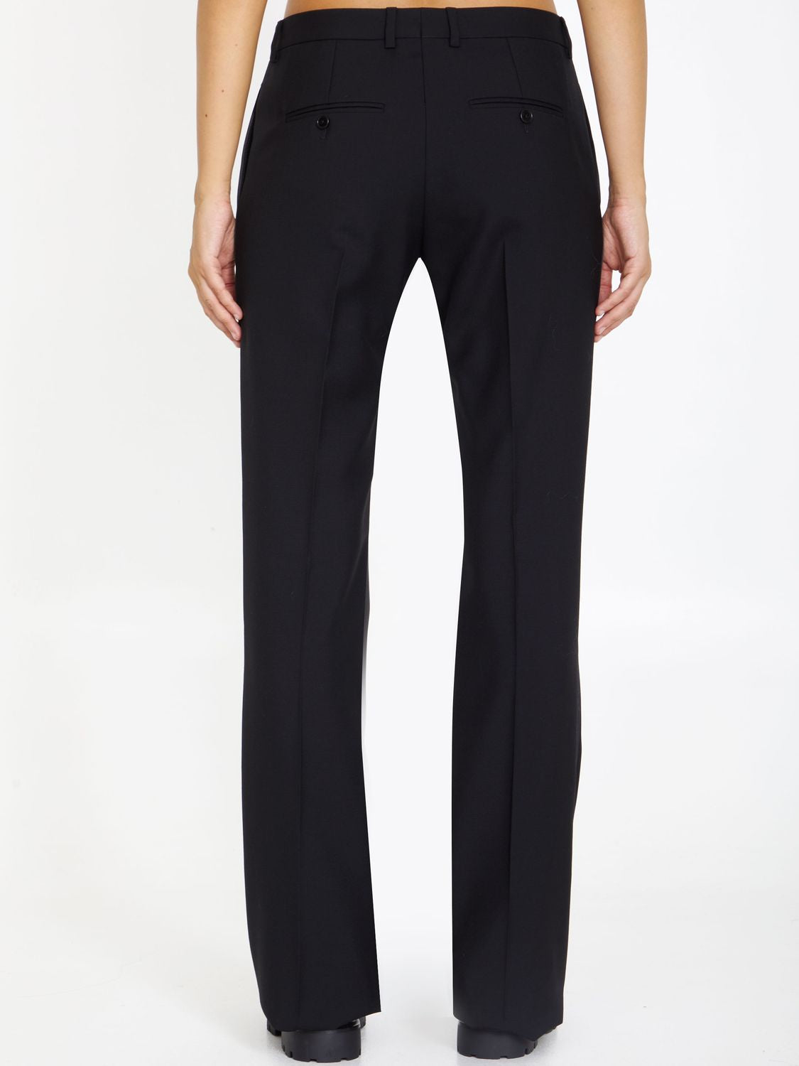 CELINE Chic Mohair and Silk Tuxedo Pants - Women's FW23