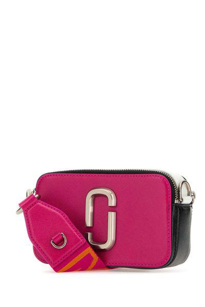 MARC JACOBS Multi-Tone Saffiano Leather Camera Handbag with Double-J Monogram