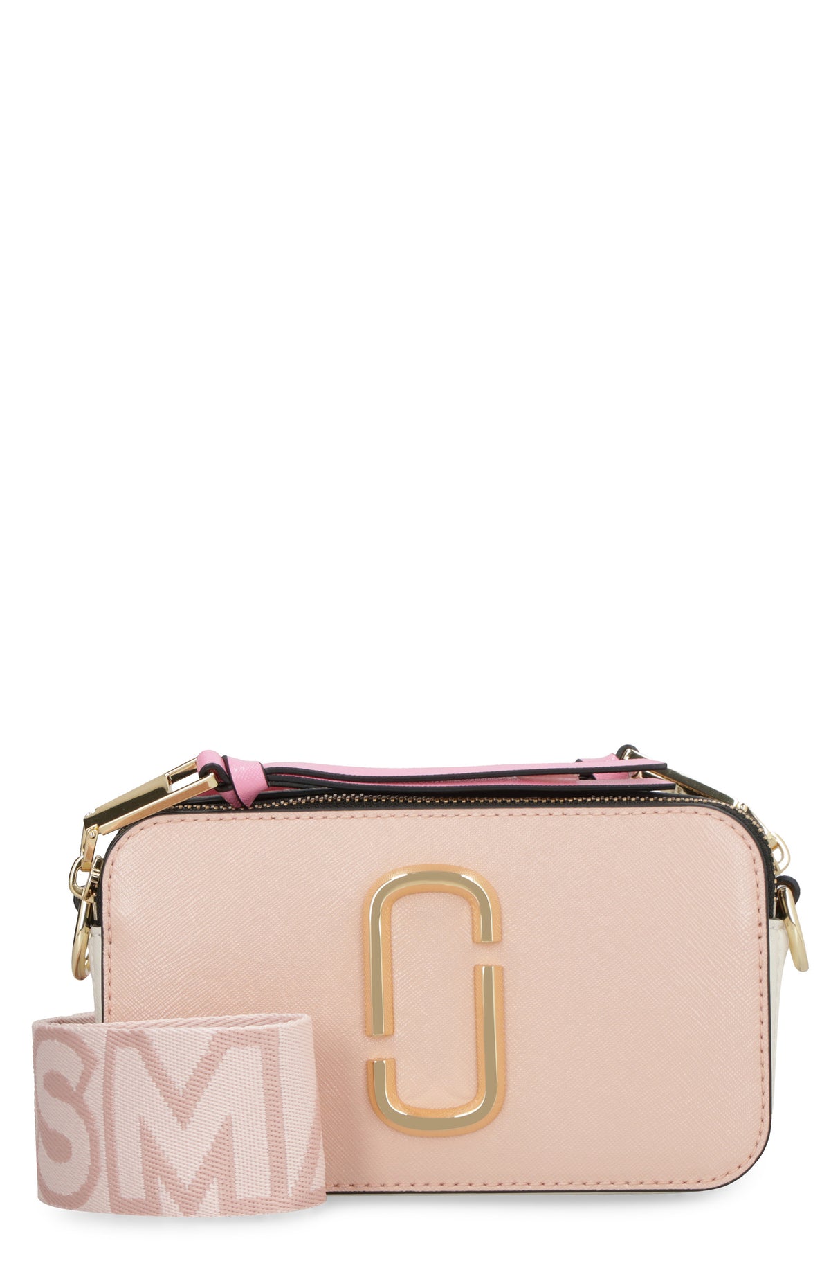 MARC JACOBS Multi-Tone Saffiano Leather Camera Handbag with Double-J Monogram