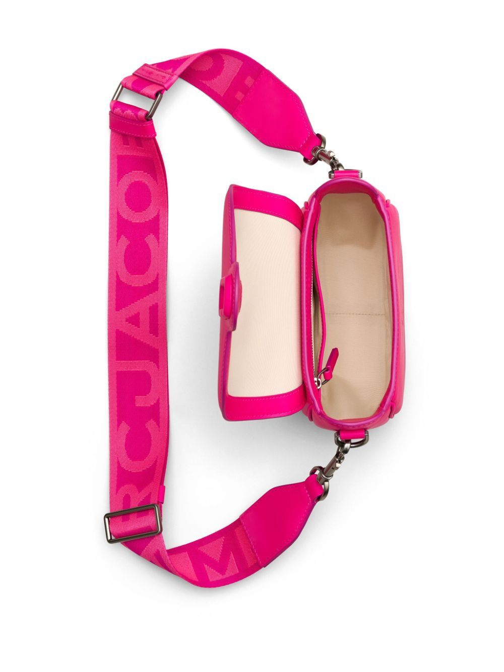 MARC JACOBS Mini Hot Pink Handbag with Logo