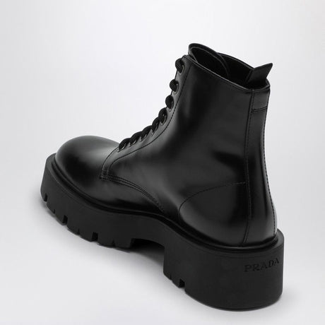 PRADA Brushed Leather Ankle Boot for Men