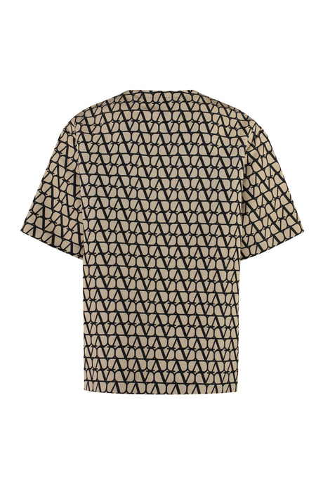 VALENTINO Luxurious Silk T-Shirt with Iconic Motif - Men