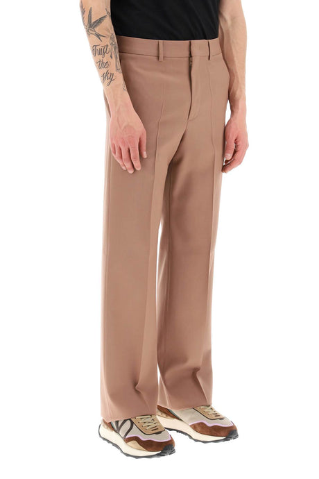 VALENTINO GARAVANI Men's Brown Wool Pants - SS23 Collection