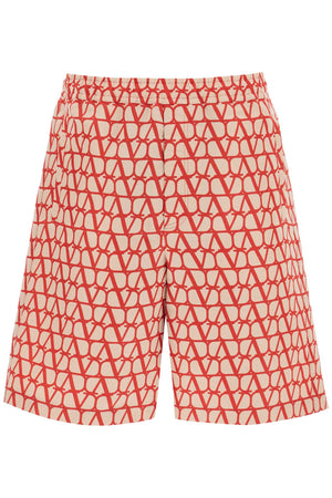 VALENTINO Silk Toile Iconograph Shorts for Men - SS23