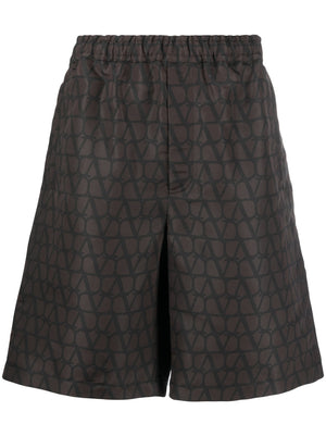 VALENTINO Silk Toile Iconograph Shorts for Men - SS23