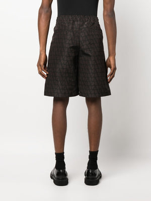 VALENTINO Silk Toile Iconograph Shorts for Men - SS23