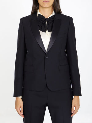 Tuxedo Jacket أنيق بصندوق سترة في صوف فاخر