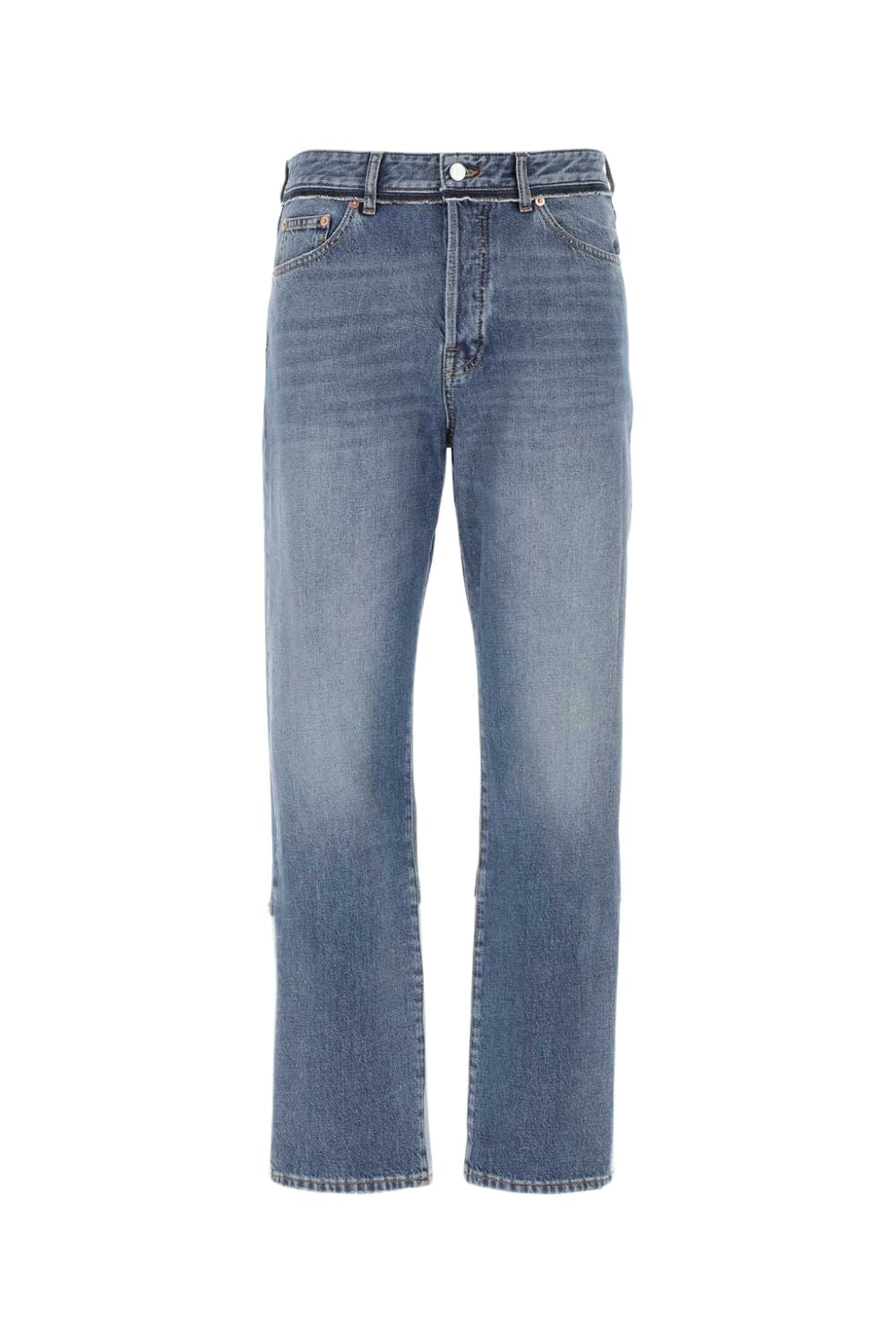 VALENTINO Men's Denim Trousers with Stud Detailing