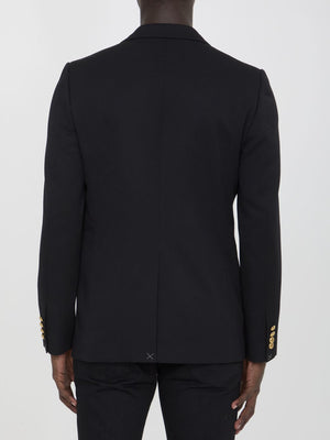 CELINE Wool Jacket with Classic Lapels - Regular Fit