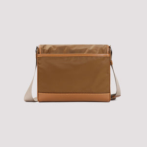 PRADA Elegant Mini Shoulder Bag in Brown - 21x19x10 cm