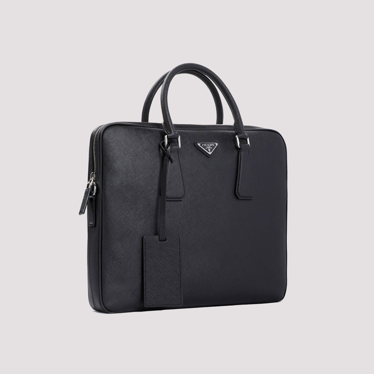 PRADA Saffiano Leather Executive Briefcase 36x28x5 cm