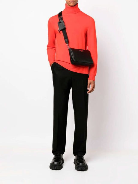 PRADA Luxury Mini Leather Shoulder Bag for Men