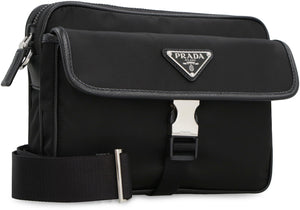 PRADA Recycled Materials Messenger Handbag - 22 cm