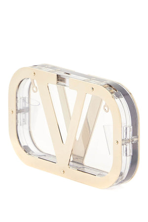 Gorgeous Vlogo Signature Minaudiere in Shimmering Gold