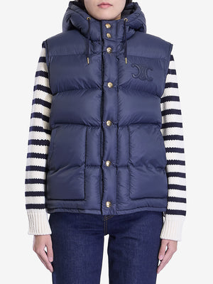 CELINE Sleeveless Down Jacket - Women's Loose Fit Vest