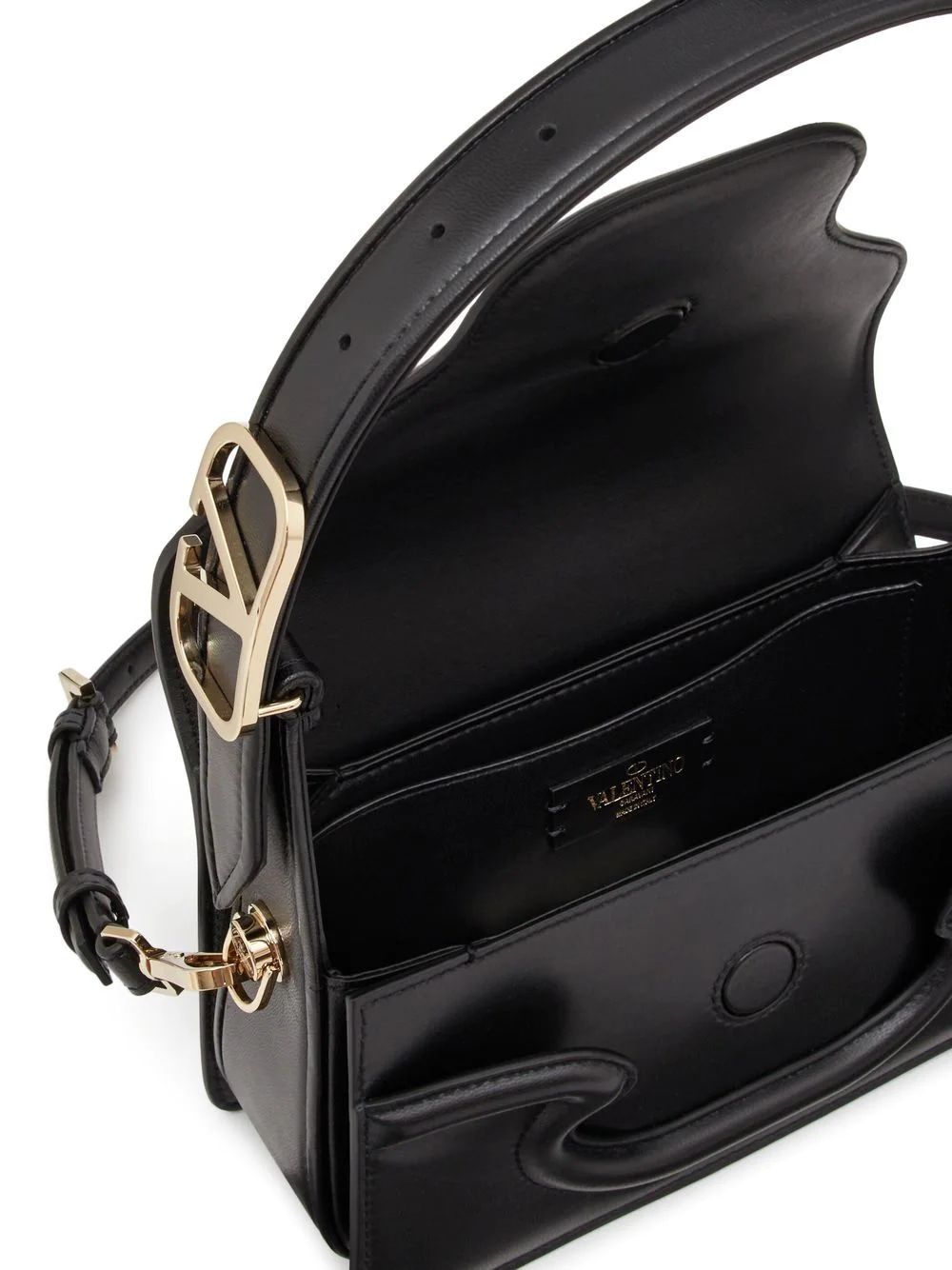 Black Leather Shoulder Handbag for Women: SS23 Collection