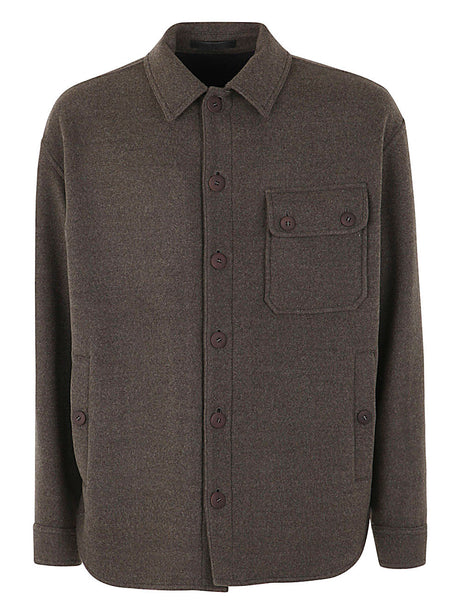 GIORGIO ARMANI Sophisticated Wool Shirt for Men - Fall 2022 Collection